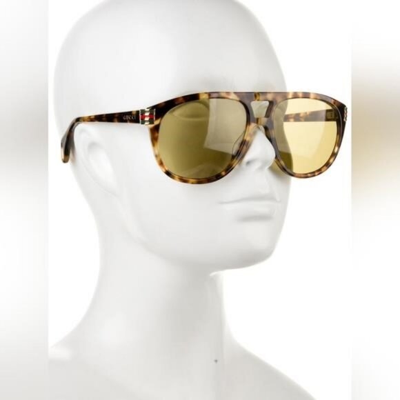New ORIGINAL GUCCI GG0525S 004 Aviator Tinted Sunglasses - Picture 4 of 12